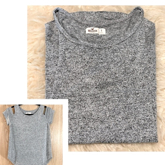 Hollister Knit Cold Shoulder Swing Hi-Lo Tank Sweater Top - Picture 1 of 5